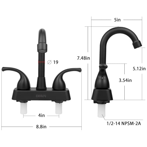EXCELFU RV Bathroom Sink Faucet view 5