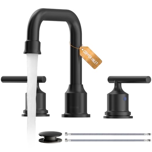 WOWOW Black Bathroom Faucet 3