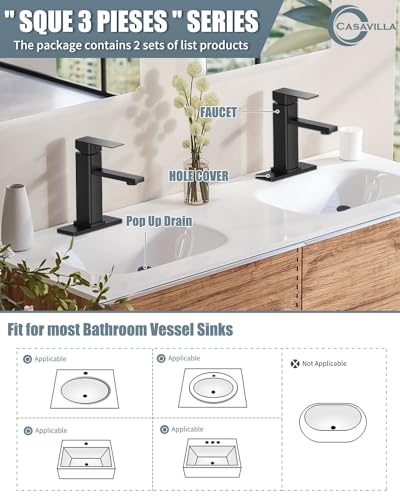 Casavilla Bathroom Faucets Set with view 2