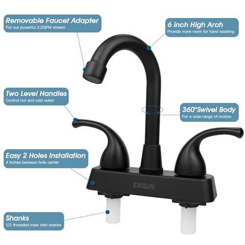 EXCELFU RV Bathroom Sink Faucet view 4
