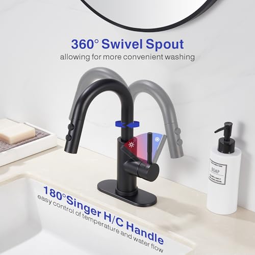 Kablle Bathroom Sink Faucet with view 3