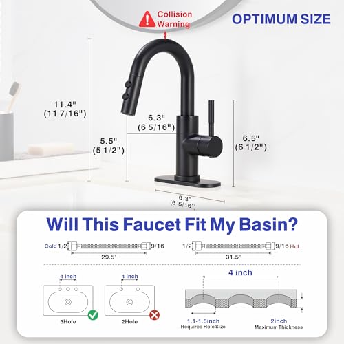 Kablle Bathroom Sink Faucet with view 5