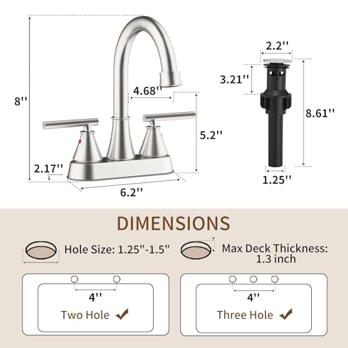 Bathroom Sink Faucet 4 Inch view 2