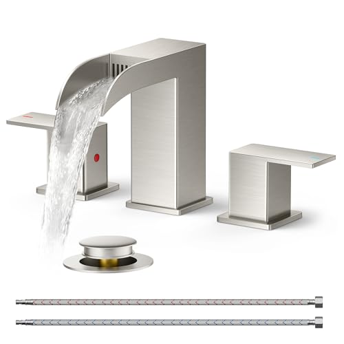 FORIOUS Bathroom Faucets 3 Hole
