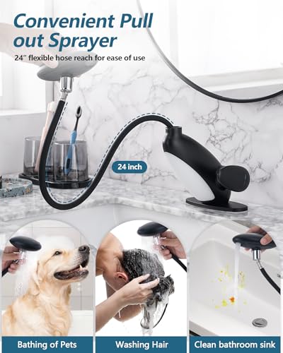 Pull Out LED Bathroom Faucet view 5