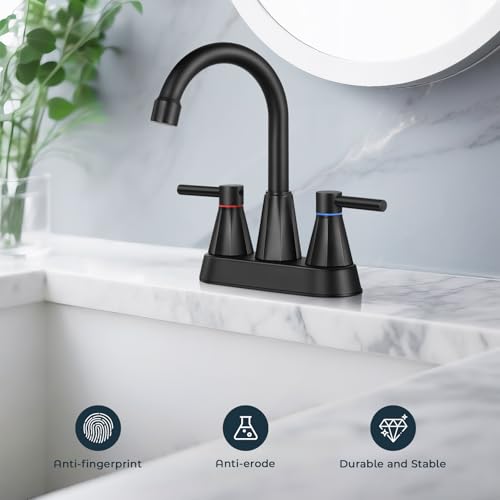 KHQF 4" Bathroom Sink Faucet view 2