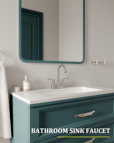 Brushed Nickel Bathroom Faucet 3 view 5