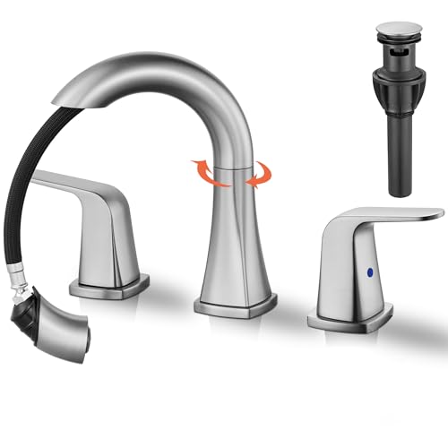 BRAVEBAR Brushed Nickel Bathroom Faucet