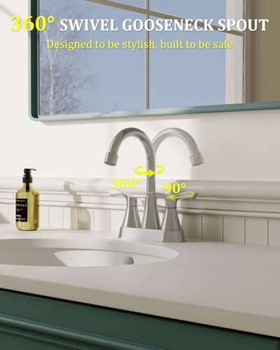 Brushed Nickel Bathroom Faucet 3 view 3