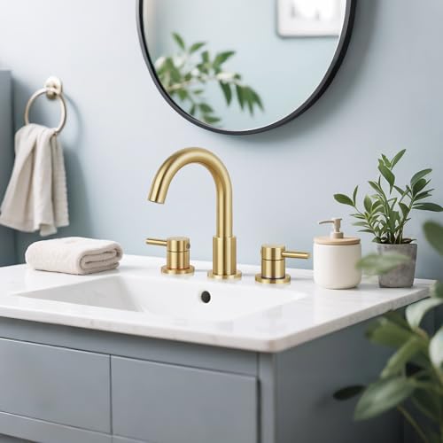 IUERASD Bathroom Faucet 3 Hole view 3
