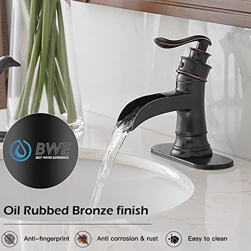 BWE Waterfall Bathroom Faucet Oil view 4