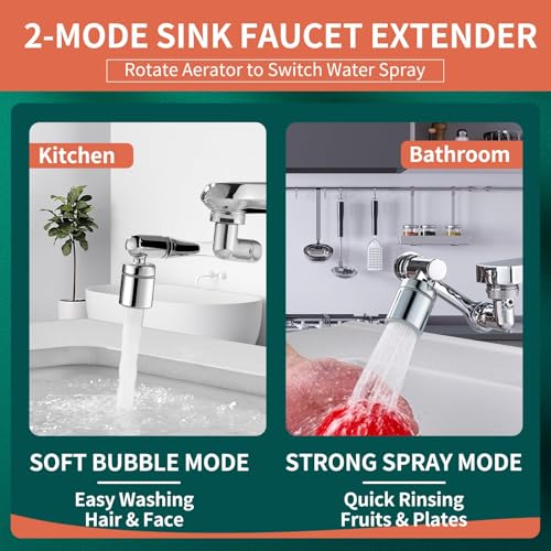 Patented CECEFIN 1080°Swivel Faucet-Extender Sink-Aerator view 5