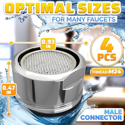 4Pcs Bathroom Faucet Aerator Replacement view 2