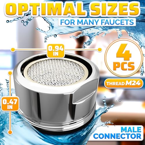 4Pcs Bathroom Faucet Aerator Replacement view 2